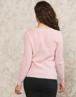 Pull V laine et cachemire