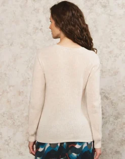 Pull V laine et cachemire