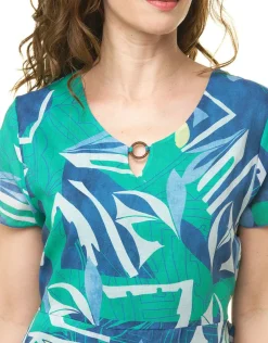 Robe 100 % coton bleu