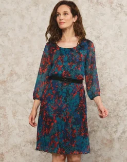 Robe bleu chic