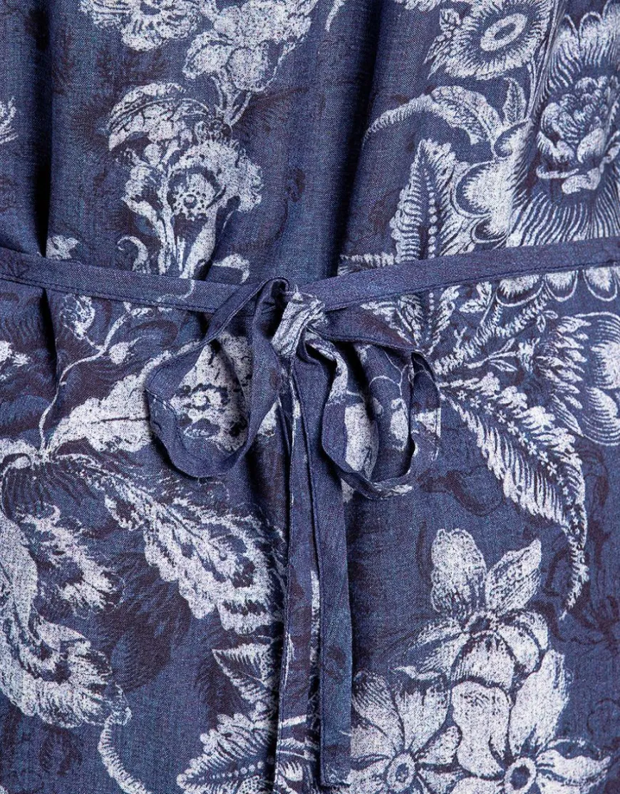 Robe bleue légère imprimé