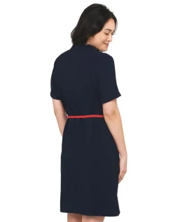 Robe chemisier marine