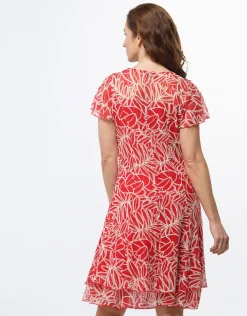 Robe chic dentelle rouge
