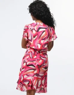 Robe chic imprimé rose