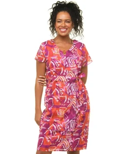 Robe chic violet coton