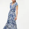 Robe longue bleue