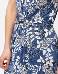 Robe longue bleue