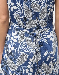 Robe longue bleue