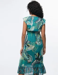 Robe longue vert
