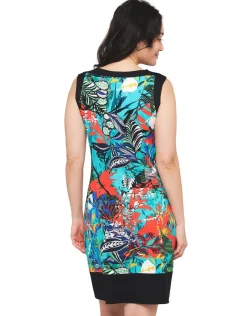 Robe motif multicolore