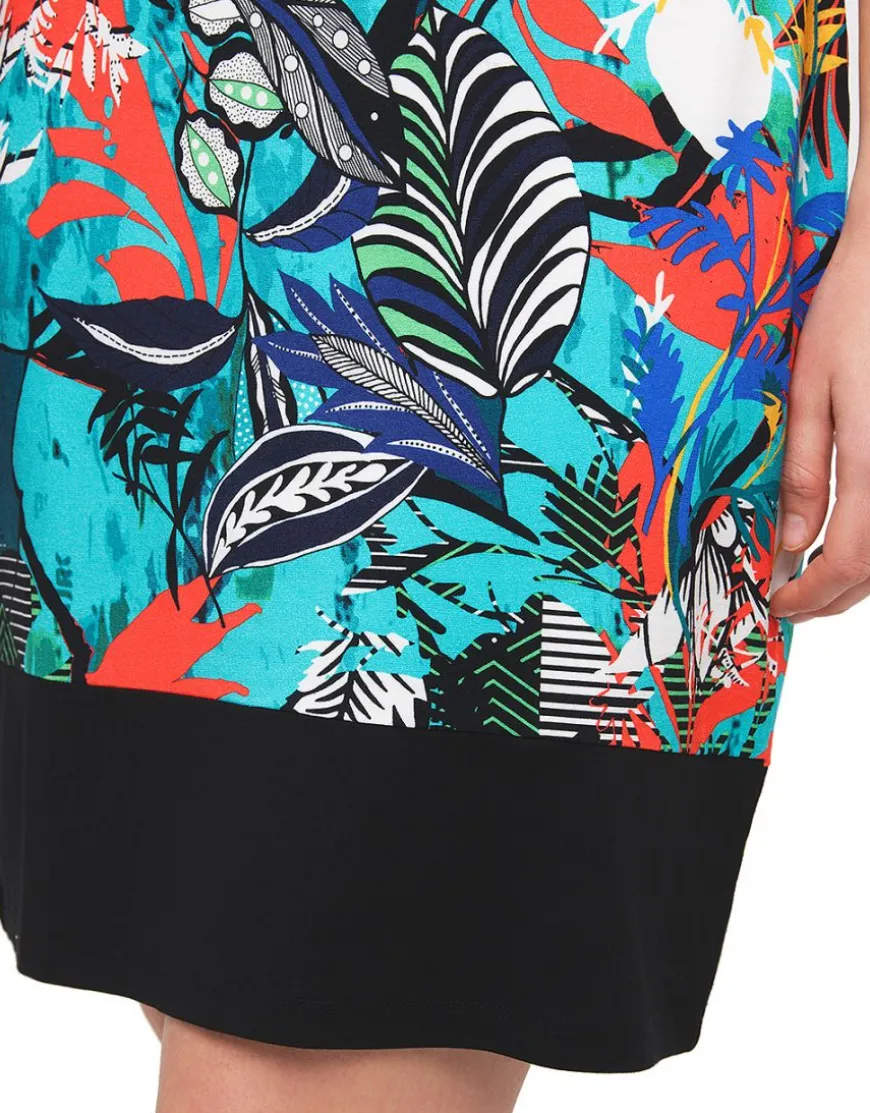 Robe motif multicolore