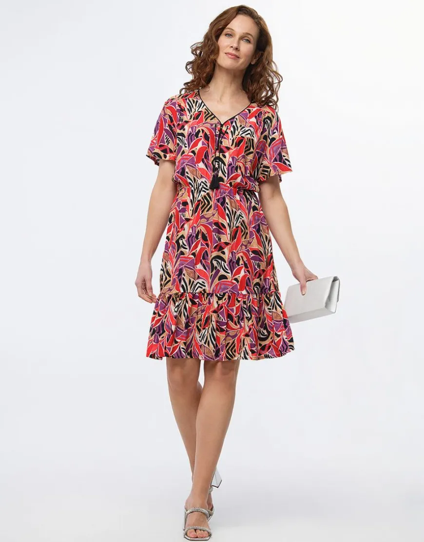 Robe motif rouge