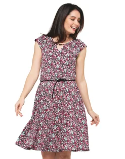 Robe rose imprimée