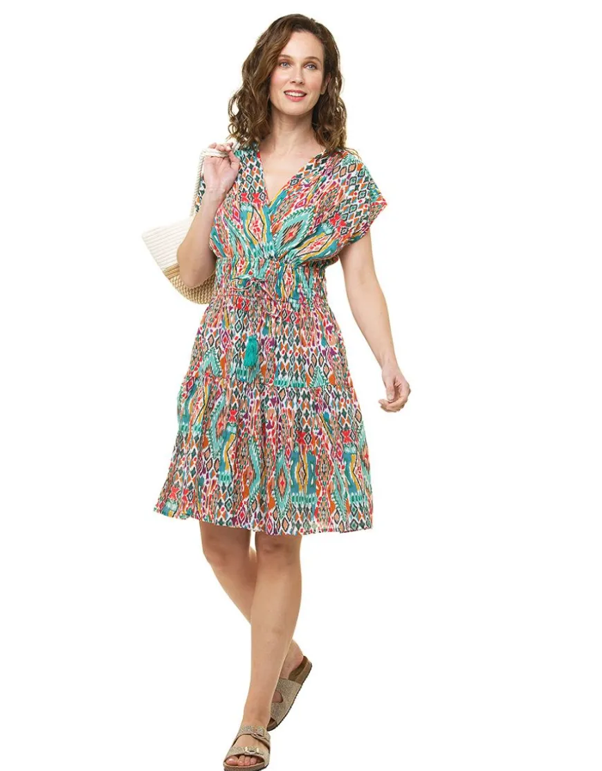 Robe verte 100% coton