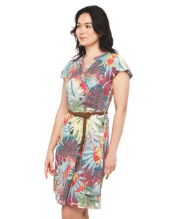 Robe verte en dévoré