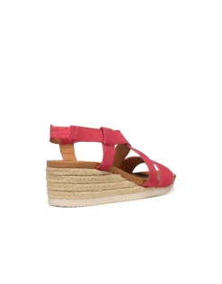 Sandales compensées rouge GEOX