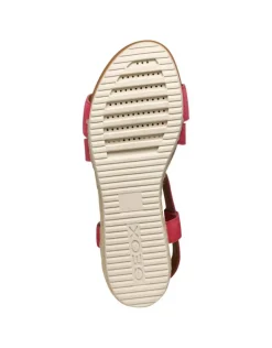 Sandales compensées rouge GEOX