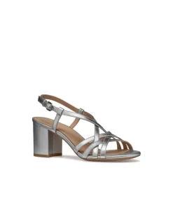 Sandales talon argent GEOX