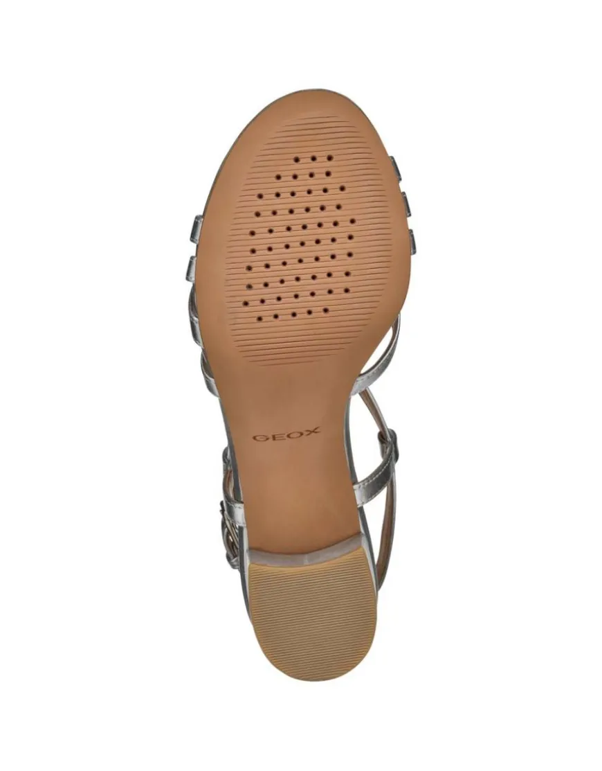 Sandales talon argent GEOX