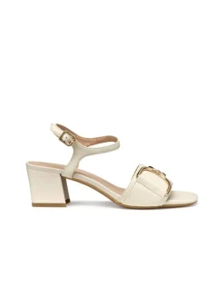 Sandales talon cuir blanc GEOX