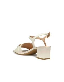 Sandales talon cuir blanc GEOX