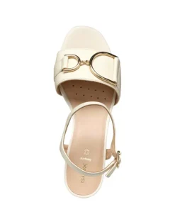 Sandales talon cuir blanc GEOX