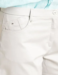 Short coton gris