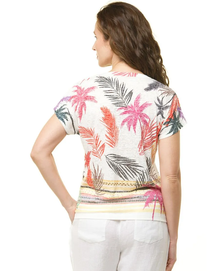 T-shirt blanc imprimé