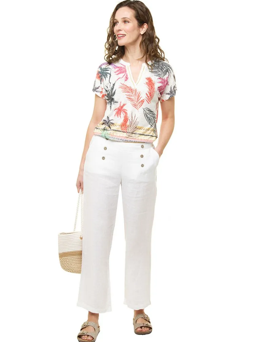 T-shirt blanc imprimé