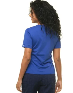 T-shirt bleu roi coton