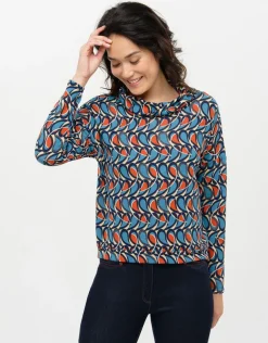 T-shirt chaud motif bleu