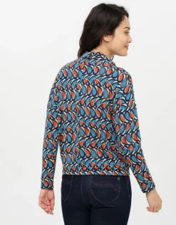T-shirt chaud motif bleu