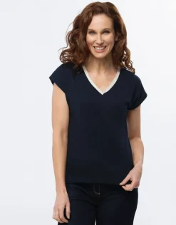 T-shirt coton marine