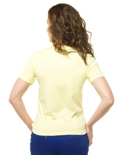 T-shirt coton modal jaune