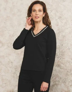 T-shirt noir coton