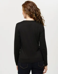 T-shirt noir motif pop