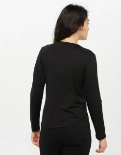 T-shirt noir sequins