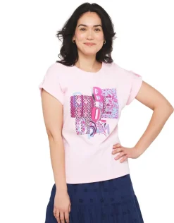 T-shirt rose 100% coton