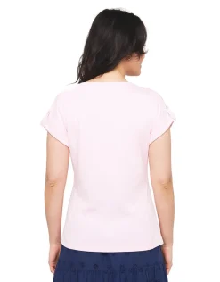 T-shirt rose 100% coton