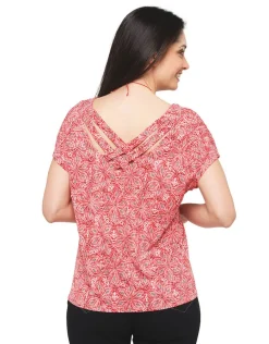 T-shirt rouge imprimé