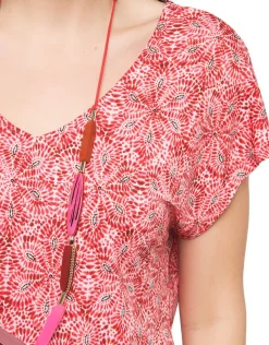 T-shirt rouge imprimé