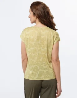 T-shirt vert anis motif