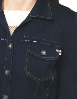 Veste bleu denim
