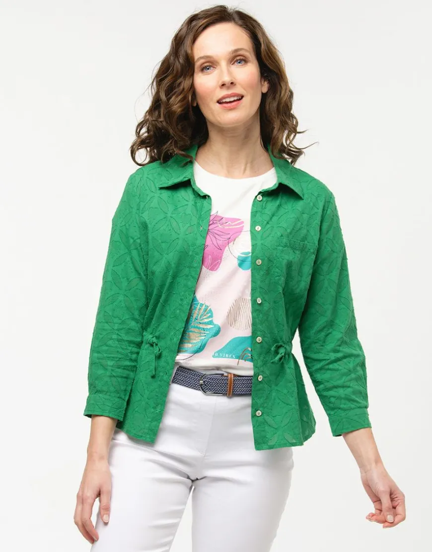 Veste chemise verte