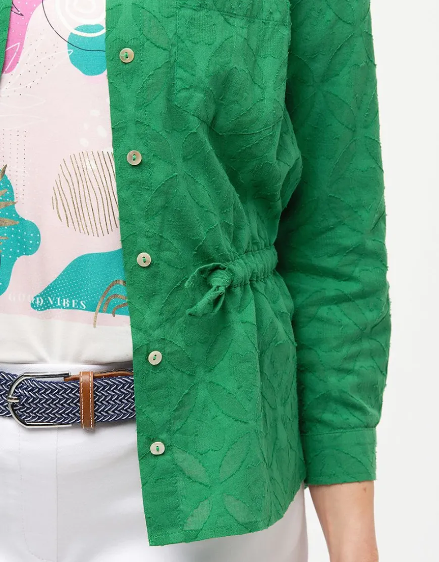 Veste chemise verte