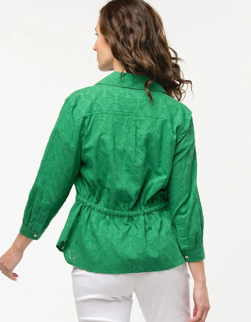 Veste chemise verte