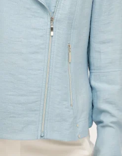 Veste chic bleu ciel