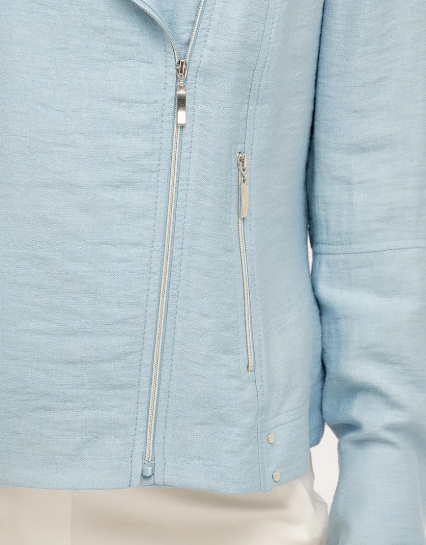 Veste chic bleu ciel
