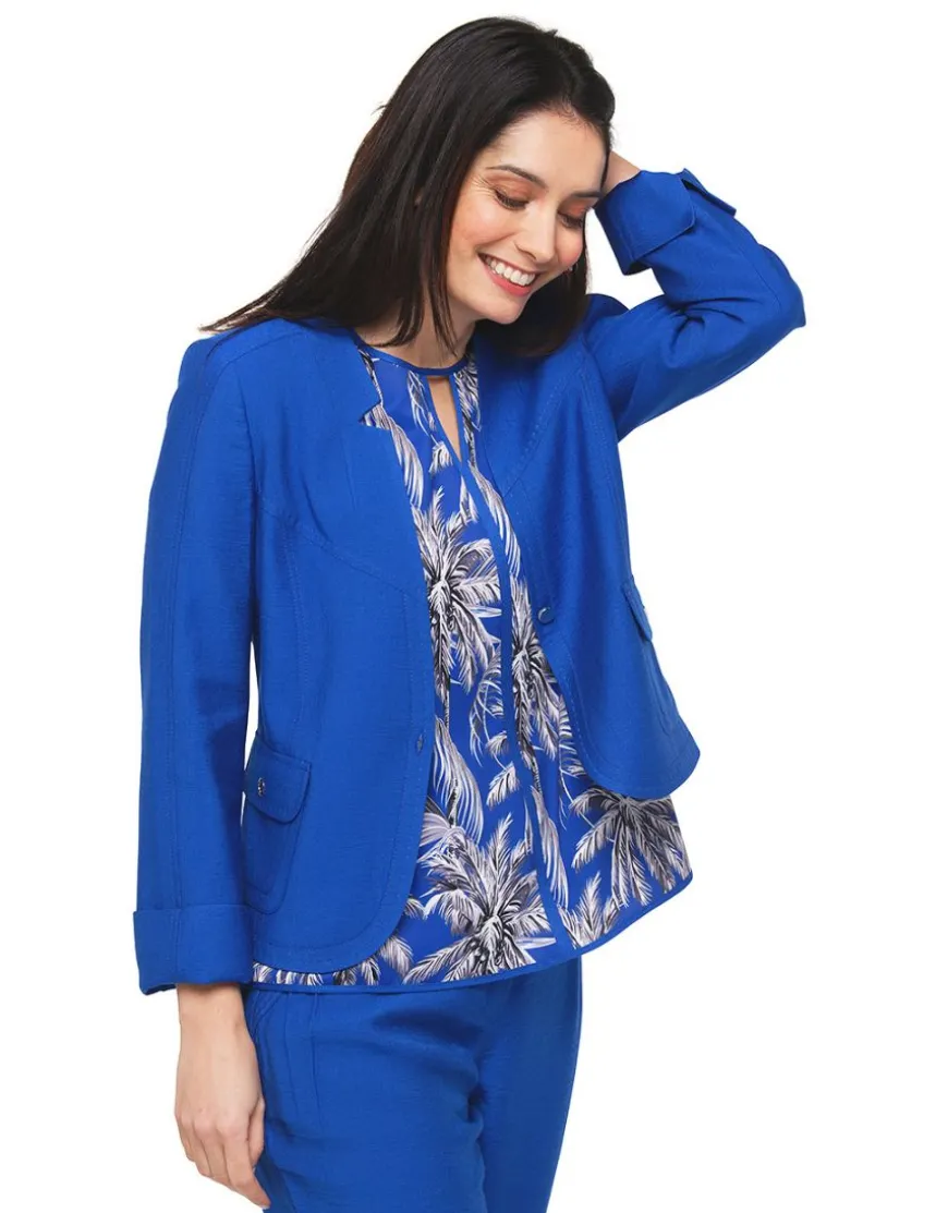 Veste chic bleu roi