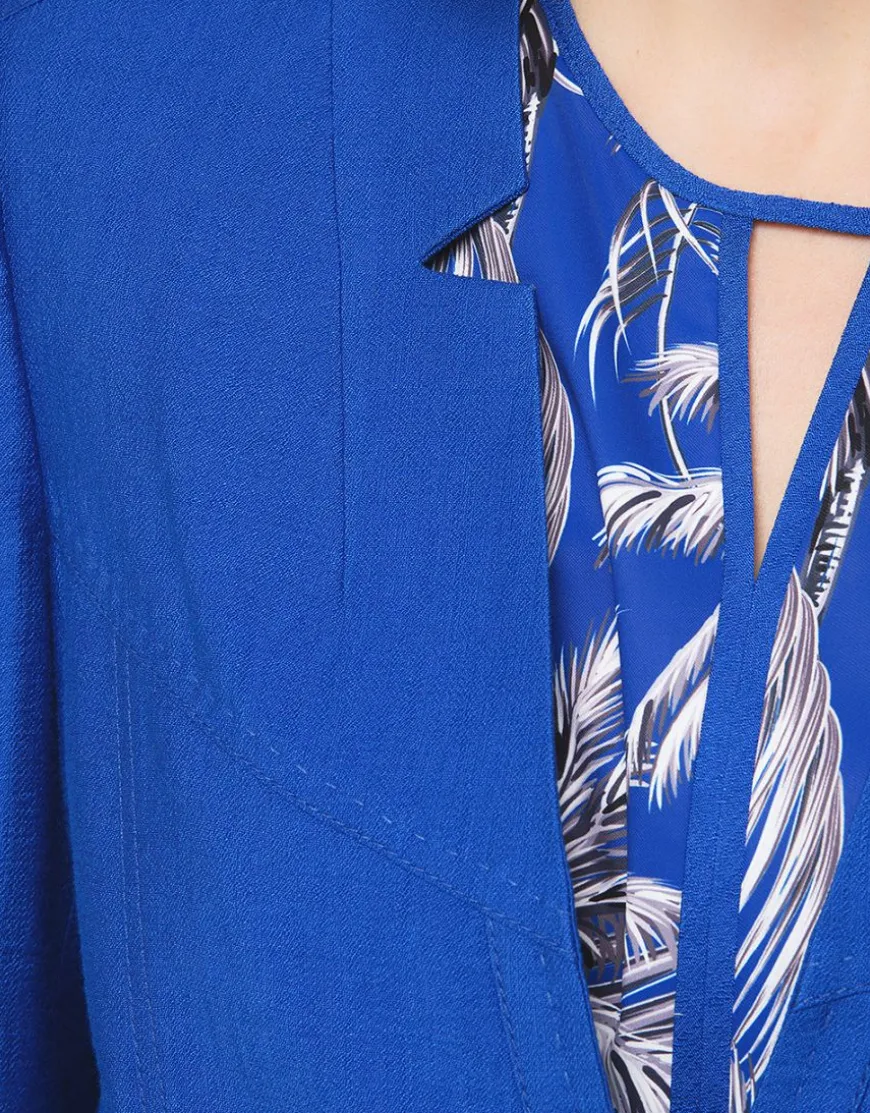 Veste chic bleu roi